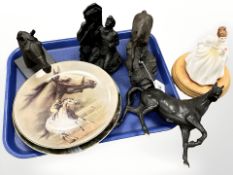 A group of decorative ornaments including Royal Doulton figure 'Flower of Love',