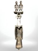 An African tribal carving, length 80 cm.