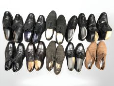 Several pairs of gents leather shoes, brogues, etc.