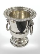 A silver miniature wine cooler, Sheffield 1942. CONDITION REPORT: 97.2g.