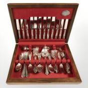 A canteen of Cooper Ludlam EPNS cutlery.