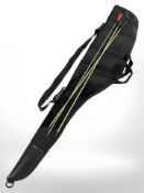 A Bagnall & Kirkwood gun slip and three gun cleaning rods.