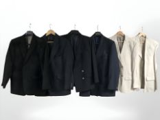 Six various gents blazers including Skopes, Austin Reed, Crombie and other brands, one labelled 40S,