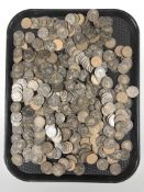 A quantity of Victorian and later pennies.