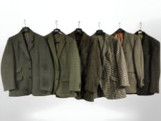 Six gents tweed blazers by Matlock & Brown, Samuel Windsor, Berwin and other brands,