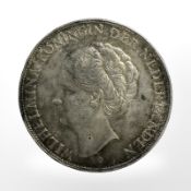 A 1931 Dutch 2 1/2 Guilder silver coin