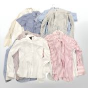 Twelve gents long and short sleeve shirts including Daniel Hechter, Crombie, Sartorial, etc,