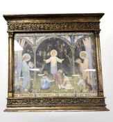 A Margaret Tarrant colour print 'All Things Bright and Beautiful', in ornate gilt frame,