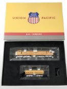 A Union Pacific Railroad gas turbine locomotive set 88667.