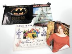 A small quantity of posters, film posters, Batman, Beano, The Dandy, Iron Maiden, etc.