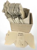 A quantity of IKEA cardboard files.