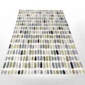 A contemporary wall rug, 140 cm x 203 cm.