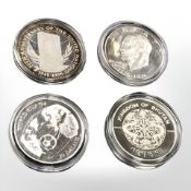 A Bhutan 1995 United Nations 0.925 silver 300 Ngultrum coin, 28.