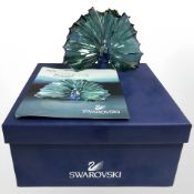 A Swarovski Collector's Society Annual Edition 2015 Crystal figure, Peacock Arya,