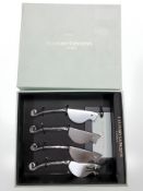 A Culinary Concepts mini mouse cheese knife set in box.