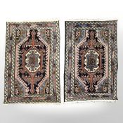 A pair of Caucasian rugs,