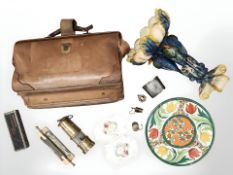 A Maling tulip plaque (repaired as found),