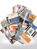 Seventy eight various football programmes, club and international, handbooks, testimonials,etc,