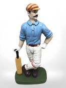 A cricketer door stop.