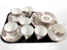 A twenty one piece Heathcote tea set.