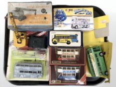 A group of die cast model vehicles including Dinky Supertoys coles crane,