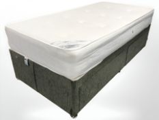 A 3' Worcester Dream Vendor storage divan and mattress