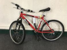 A Raleigh Mantaray mountain bike.