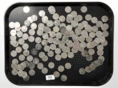 A collection of one hundred and fifty one fifty pence (50p) pieces.