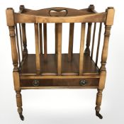 A reproduction mahogany Canterbury,