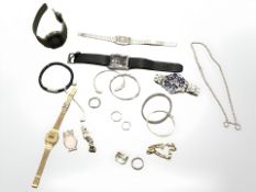 A group of jewellery to include Citizen Eco-Drive Gent's watch, two Casio watches,