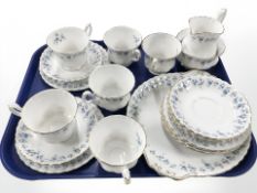 A twenty piece Royal Albert Memory Lane tea set.