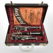 A Boosey & Hawkes Marlborough clarinet, cased.