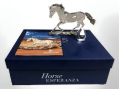 A Swarovski Collector's Society figure, Horse Esperanza,