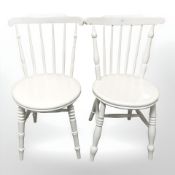 A pair of painted Ibex chairs