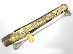 A glass yard of ale with retail tube