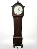 A 19th century mahogany long cased clock,