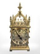 An ImHof heavy quality Swiss carriage clock, height 21 cm.