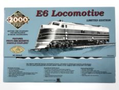 A Proto 2000 series HO scale E6 locomotive limited edition engine set.