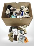 A large quantity of vintage vesta cases and matchboxes.