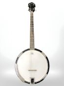 A Gear4Music banjo.