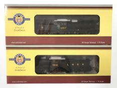 Two Oxford Rail OO gauge locomotive engines J27BR and J27LNER.