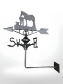 A horse weather vane.