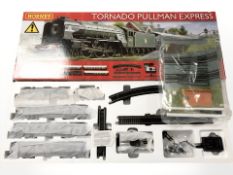 A Hornby Tornado Pullman Express OO gauge train set.