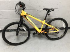 A child's Team mountain bike