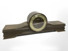 An Art Deco Junghans mantel clock, width 71 cm.