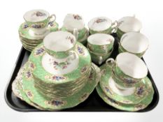 A forty piece Royal Standard Lady Cynthia tea set.