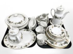 A large quantity of Royal Doulton Larchmont tea and coffee china.