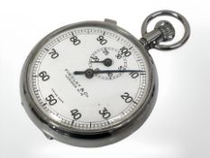 A chrome plated vintage Findlay & Co stopwatch.