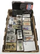 A group of DC Comics superhero collection figures.