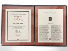 A Westminster issue 'The World's Most Famous Stamps' - 1840 Penny Black,